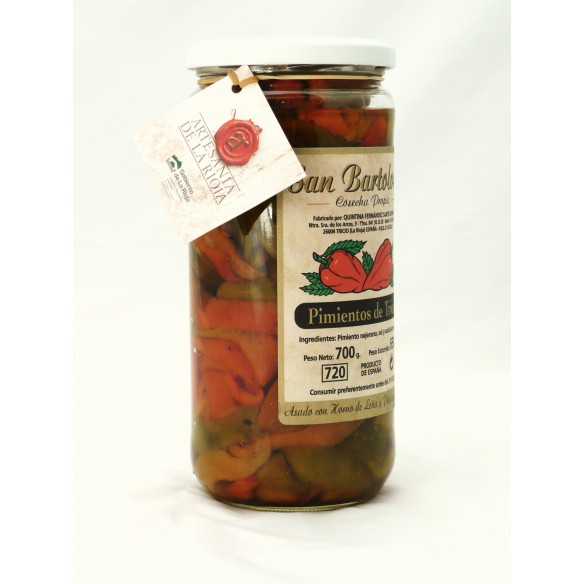 Pimientos entreverados en tiras Pimientos entreverados en tiras