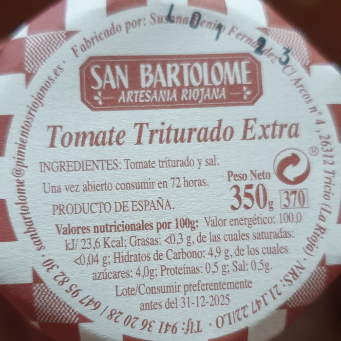 Tomate triturado        AGOTADO